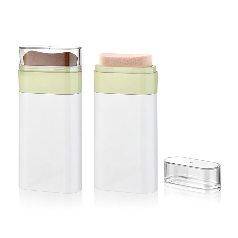 ブラシ付きプラスチック消臭スティック容器